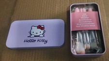 Hello Kitty Makeup Brush Set With Case Cosmetic Girls Teens Gifts