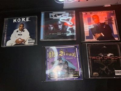 Music CD Lot of 5 Rap Hip Hop R&B 90s 2000s Nore, TLC, Mc Hammer, Trick Daddy,