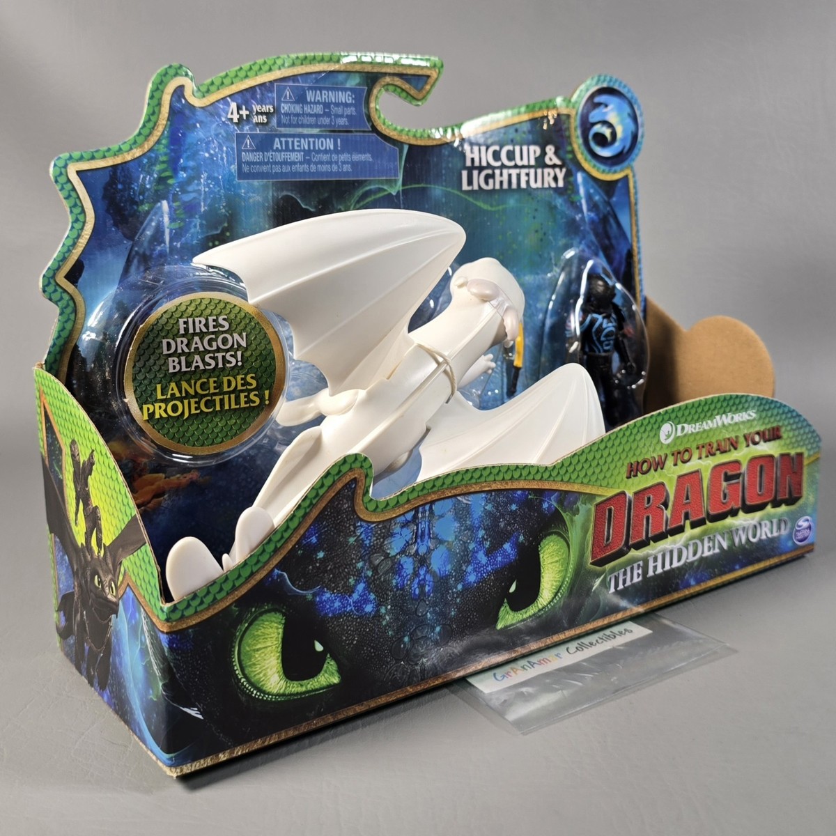 Cerakey ドラゴンノベルティ+ 黒/白Aセット Dreamworks Dragons LIGHTFURY & HICCUP Dragon Armored Viking Action