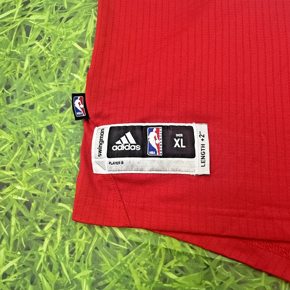 Camiseta deportiva Portland Trail Blazers Damian Lillard para hombre XL Adidas Swingman +2 roja NBA Foto 3 de 4