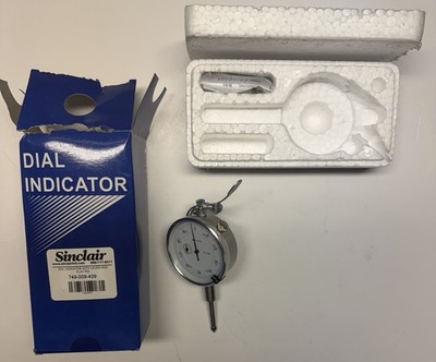 Sinclair 749-009-439 Dial Indicator 0-1  .001  Lever Flat Point w/ Box