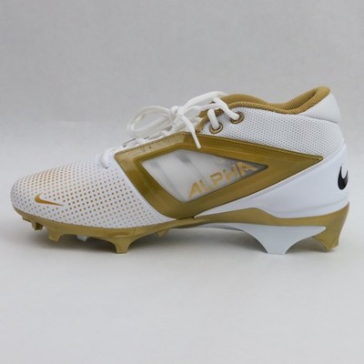 Nike Alpha Menace 4 Pro Football Cleats Men's 17 White Metallic