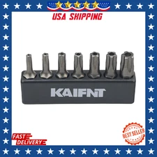 7pcs Torx Plus 5 Point Tamper Proof Security Bit, S2 Steel for Automotive Repair