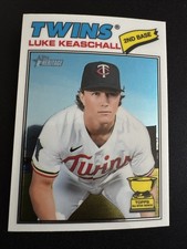 2026 Topps Heritage Chrome 116 Luke Keaschall Minnesota Twin All-Star Rookie Cup