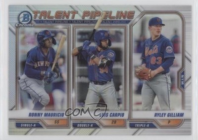 2021 Bowman Talent Pipeline Luis Carpio Ronny Mauricio Ryley Gilliam 0sp3