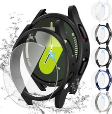 5 5Pack for Samsung Galaxy Watch 7 Screen Protector Case 44Mm Accessories, Hard
