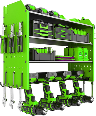 #ad Heavy Duty Power Tool Organizer with Charging Station amp; 4 Drill Holders $33.99