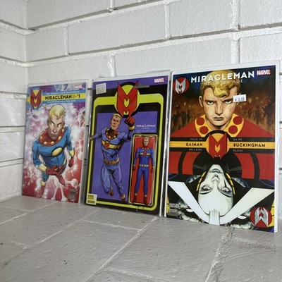 Miracleman Silver Age #1 #4 Marvel Comic Lot Gaiman Action Figure Variant