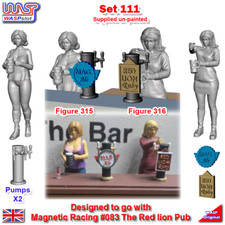 Trackside non Peint Figurine Sc ne Affichage Set 111 Attente Chef X 2 1:3 2