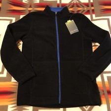 Tek Gear Arctic Fleece Jacket Boys Size Medium 10/12 Sweatshirt Black Full Zip