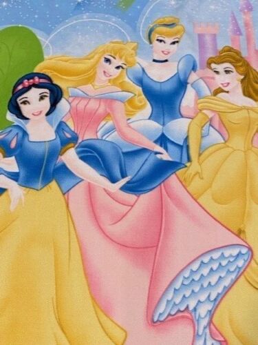 VGT Disney Princess Throw Blanket Cinderella Aurora Bell Snow White - Picture 1 of 6
