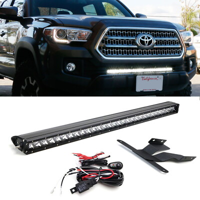 #ad #ad 150W 30quot; LED Light Bar w Lower Bumper Brackets Wirings For 16 23 Toyota Tacoma $142.49