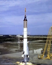 LIBERTY BELL 7 MERCURY ATLAS 4 (MA-4) LIFTOFF OF ROCKET 8X10 NASA PHOTO (BB-867)