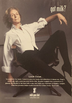 Glenn Close Got Milk? PRINT AD 2008 Americas Milk Processors - Look Close 5x7 
