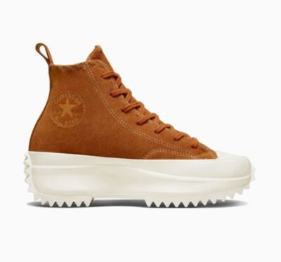 Converse Run Star Hike Platform High 'Embroidered Floral - Amber Sepia' A04299C