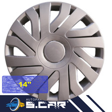 Lot De 4 Enjoliveurs 14'' Pour C1 Compatible Gris