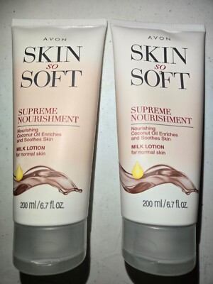 Avon Supreme Nourishment Coconut Oil Milk Lotion 6.7 fl.oz ea Lot of 2