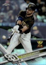 2017 Topps Chrome Ryan Schimpf #187 Refractor San Diego Padres 7J