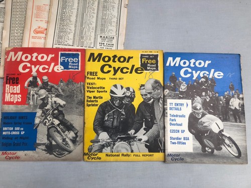 16 x Vintage “Motor Cycle” Magazines 1966-67 - Picture 10 of 12