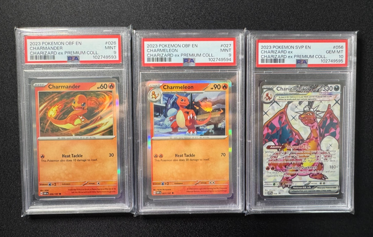 ポケモンカード CHARIZARD ex & CHARMELEON セット Pokemon Charizard Ex, Charmeleon, Charmander Premium Collection