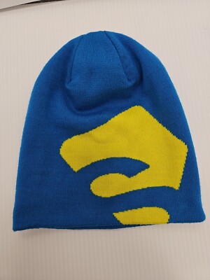 Blue Salomon Toque  Beanie One Size Yellow Logo. 