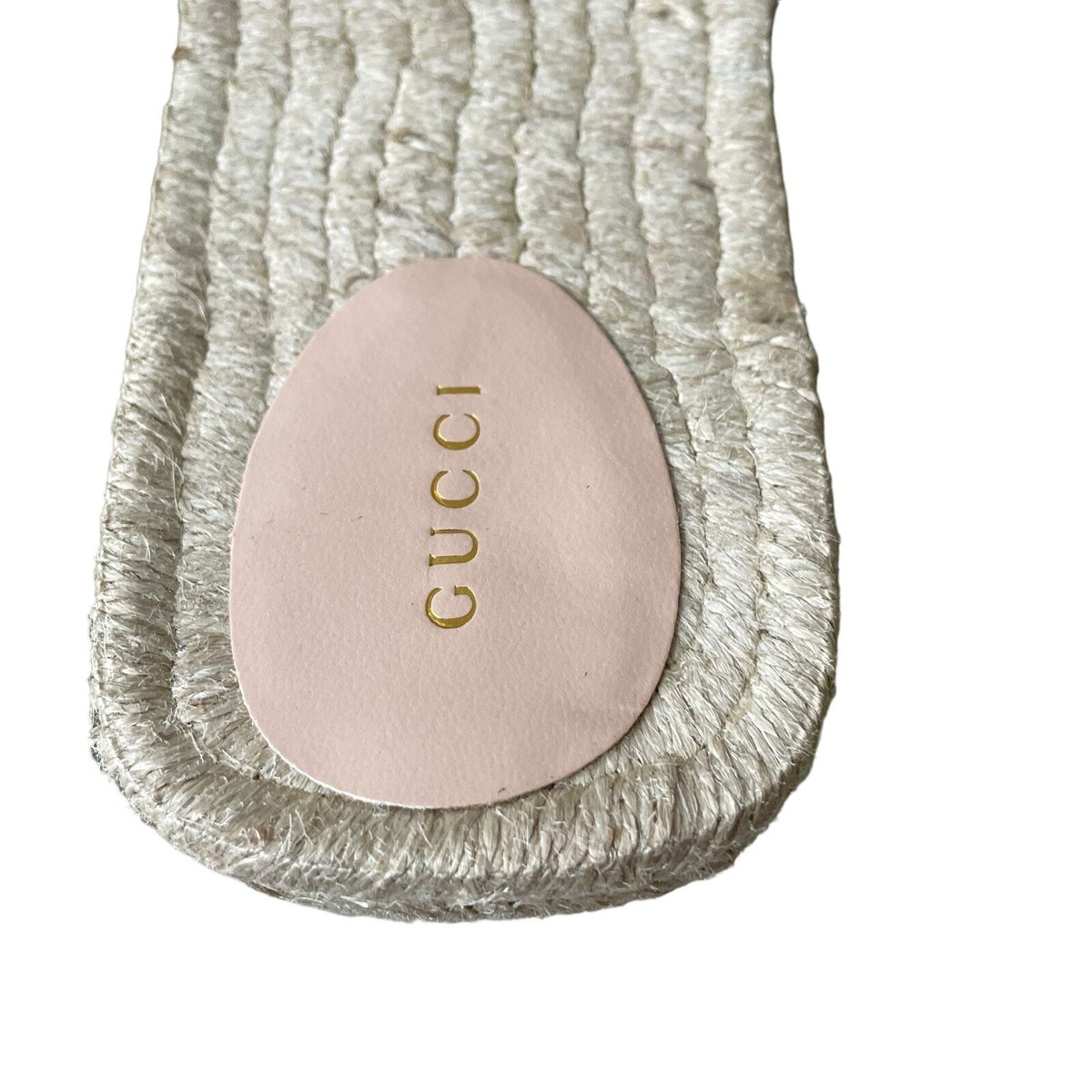 Sunny) GUCCI GGロゴ エスパドリーユ ホワイト 37.5 GUCCI