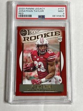 2020 PANINI LEGACY JONATHAN TAYLOR RED  /299 COLTS  RC ROOKIE PSA 9