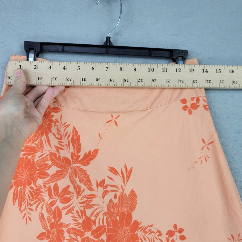 Adorable Falda Para Mujer Años 90 Y2K FORVER 21 Línea A M Naranja Floral Primavera Años 2000 Elegante Foto 4 de 4