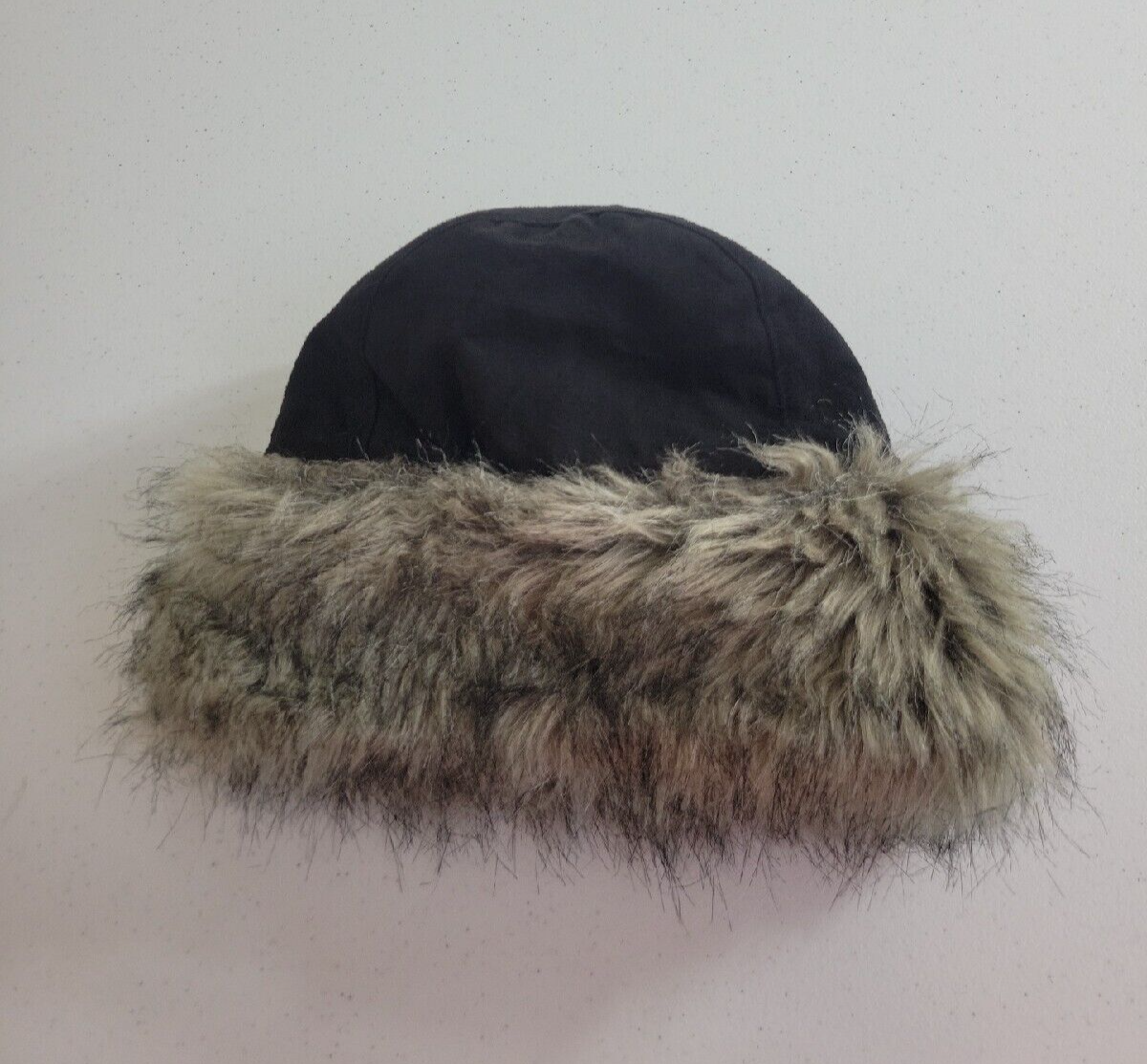 Nine West Tan Faux Fur Snow Winter Cossack Pillbox Hat  display picture 1