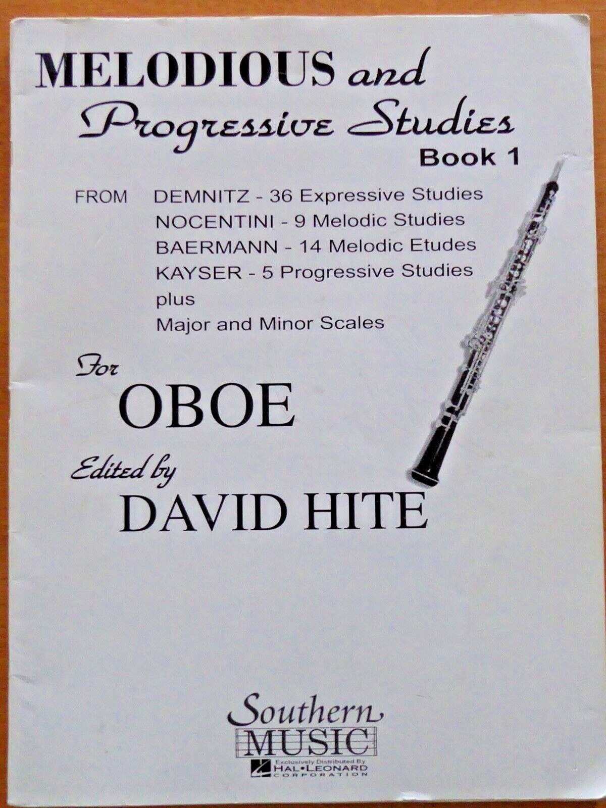 David Hite Melodious & Progressive Studies Book 1 OBOE Instruction Hal Leonard