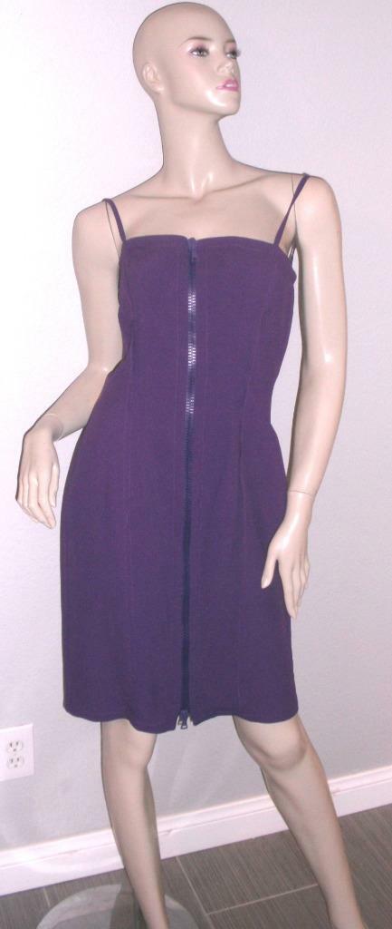 $1555 NWT Prada Cady Purple Zipper Front Dress 42 | eBay $1555 NWT Prada Cady Purple Zipper Front Dress 42 | eBay