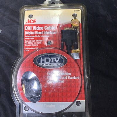Ace Video Cable 3199247 Digital Visual Interface (DVI) Cable~High Def~720p/1080i