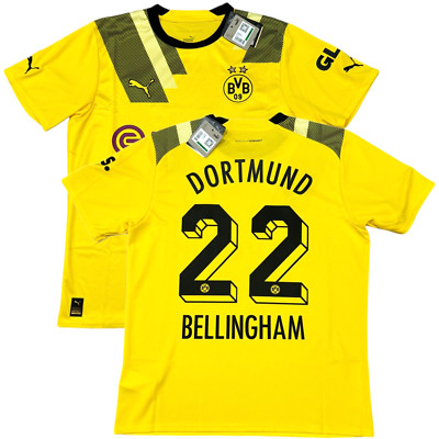 2022/23 Dortmund Home Cup Jersey #22 Bellingham Large Puma Soccer