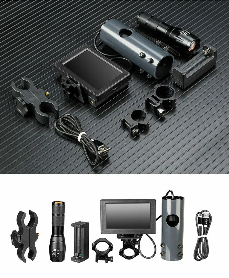 Infrared Flashlight with Monitor Set Night Vision System for Scopes - Image 4 of 4