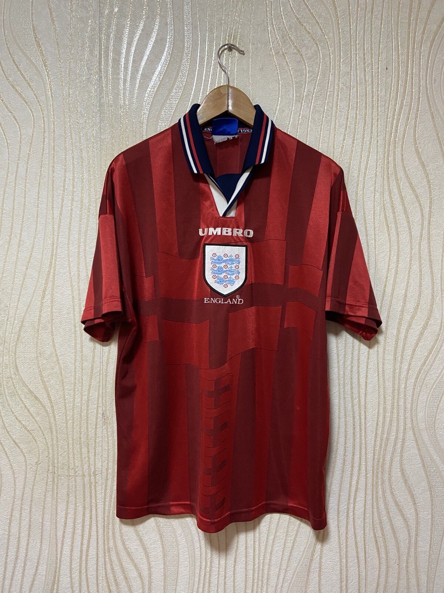 【UMBRO】ENGLAND 1997-98 90's GameShirt ENGLAND 1997 1998 1999 AWAY FOOTBALL SHIRT SOCCER JERSEY