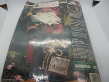 VINTAGE DIMENSIONS BOTTLE BUDDIES 18098 SANTA MAN 1996 CHRISTMAS NIP