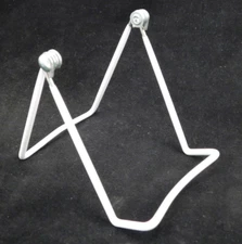 Easel Display Stand Adjustable White Vinyl Coated Medium Size