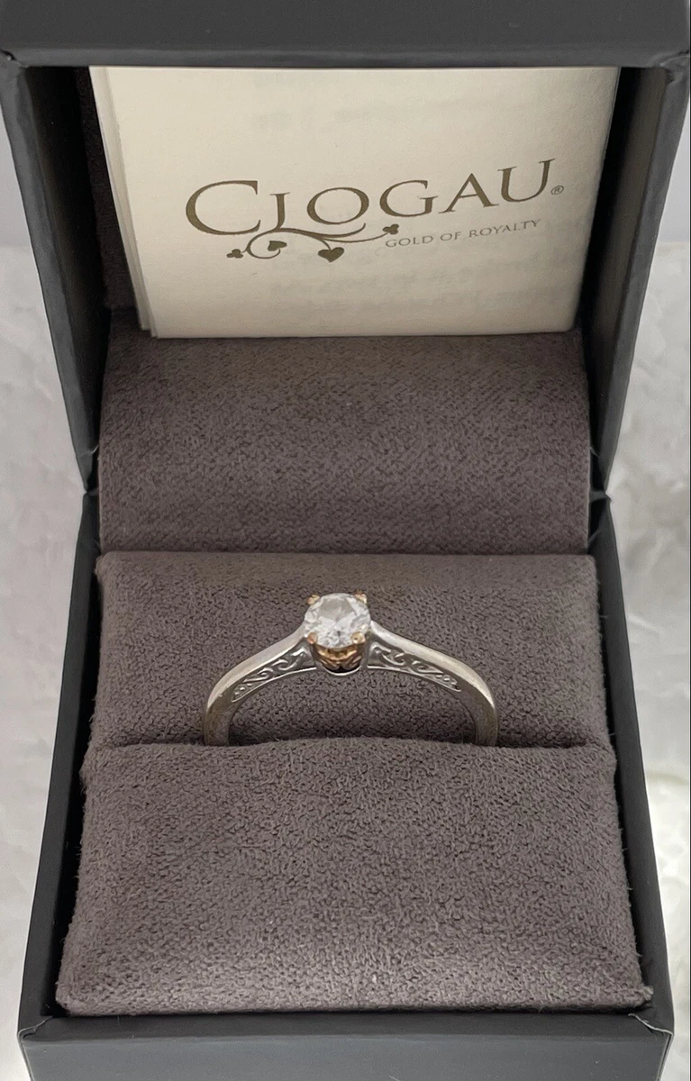 Clogau Gold 9ct White Rose Gold 0.35ct Diamond Princess