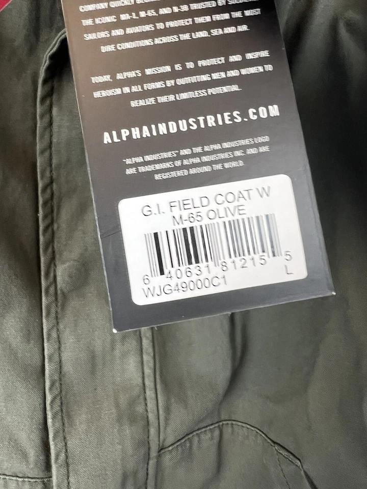 Abrigo de campo Alpha Industries GI oliva talla grande para mujer Foto 3 de 3