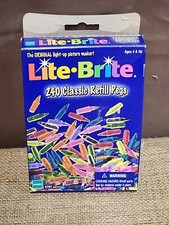 Hasbro Lite Brite Classic 240 Refill Peg Pegs - Open Box, Sealed, Vintage 1998