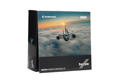 Herpa 572989 Embraer E195-E2 Tech Eagle 1:200 Standmodell Neu