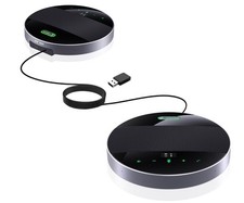 2-in-1 Conference Speaker and Microphone, Daisy Chain Wireless Bluetooth Spea...