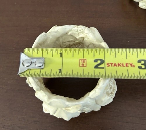 Set of 4 Beige Carved Roses Floral Napkin Rings READ MORE - Picture 11 of 12