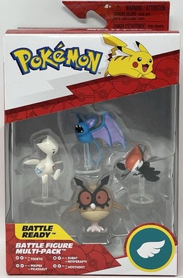 Pokemon Battle Figure Multi-Pack - Togetic, Hoothoot, Pikipek and Zubat