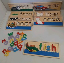 Melissa Doug Letter Words Puzzle Puzzles Wooden Educational Learning