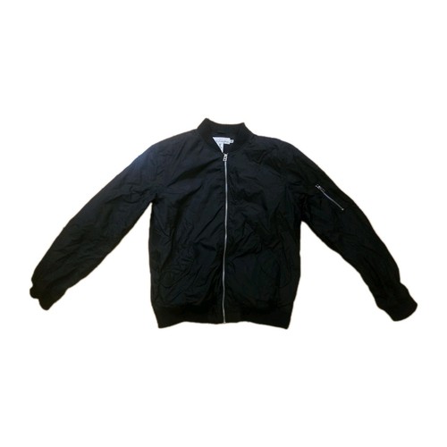 H&M L.O.G.G. Black Bomber Full-Zip Up Lightweight Jacket (Men’s Size Medium)