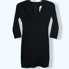 Fraiche by J Black Long-Sleeved Mini Cocktail Dress Sz Sm