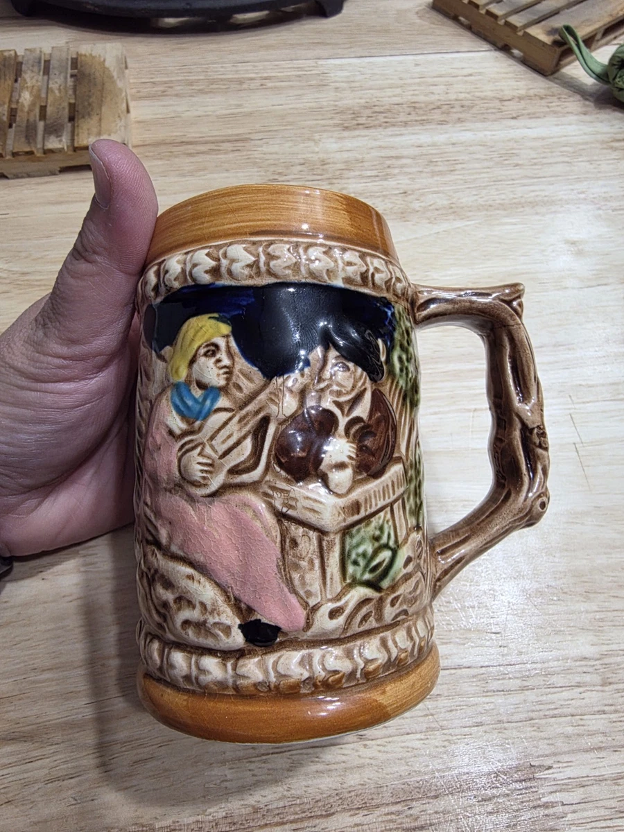 ビンテージ スカル ビアステイン 陶器製 Germany製 25+ Bier Stein In Collectible German Lidded Steins for sale