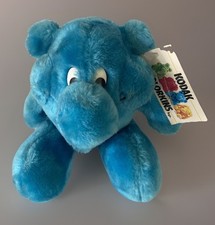 Click Kodak Kolorkins Plush Animal Toy Blue 1989 w Tags Advertising 8 Tall