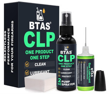 BTAS Gun Cleaner  Lubricant CLP Kit   2oz Spray Solvent  1oz Needle Oiler
